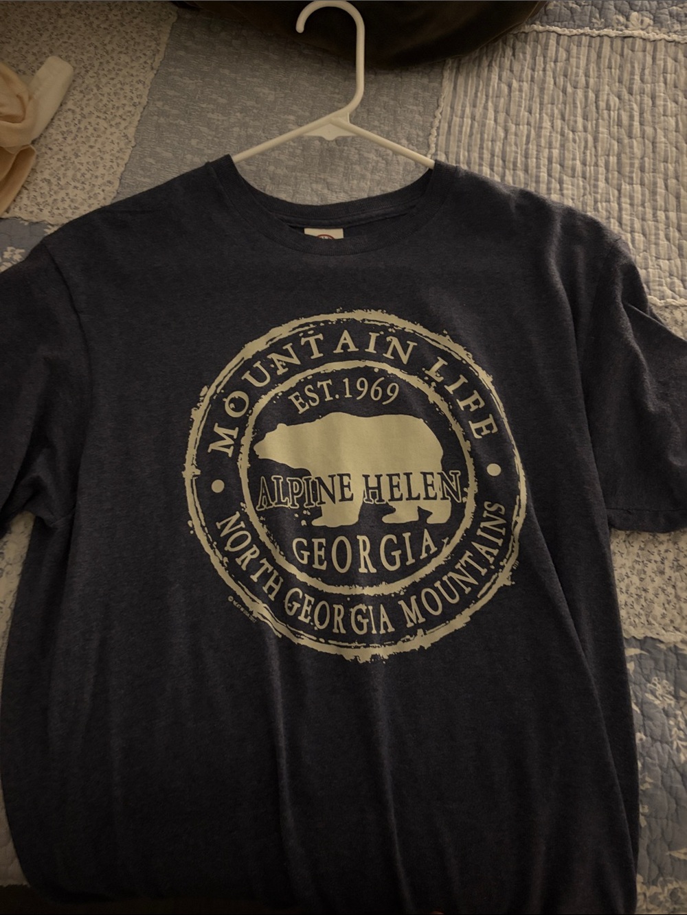 Alpine Helen Georgia Mountain Life women’s Navy Graphic T-Shirt